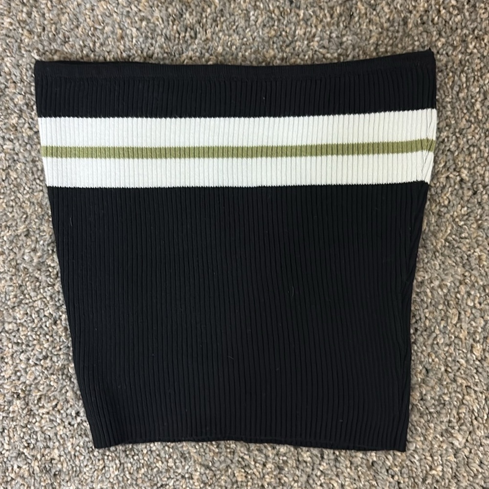 SHEIN Black and White Tube Top